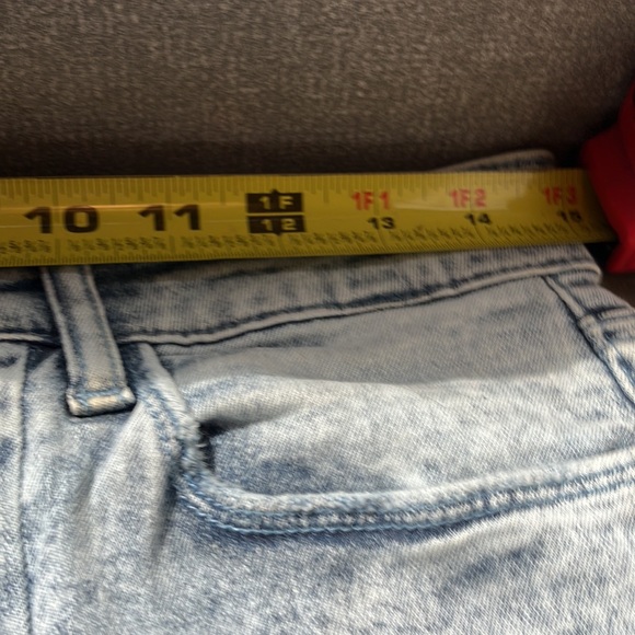 Vanilla Star juniors size 9 seamed front high rise split denim jeans - Picture 9 of 13